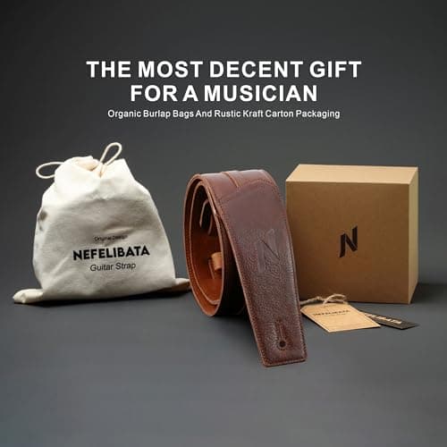 Nefelibata 3 Guitar Strap with Foam Padding and Cable Storage Loop