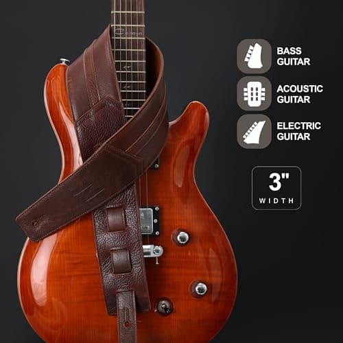 Nefelibata 3 Guitar Strap with Foam Padding and Cable Storage Loop