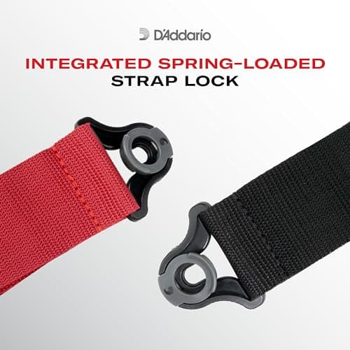 Auto Lock Guitar Strap - Easy to Use Locking Straps - Skater - Stars