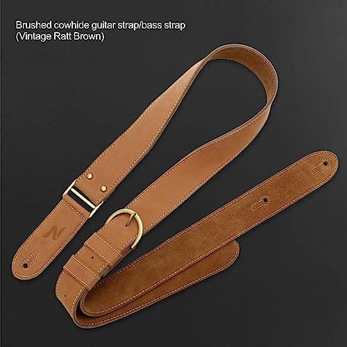 Nefelibata Guitar Strap, Crazy Horse Leather Straps
